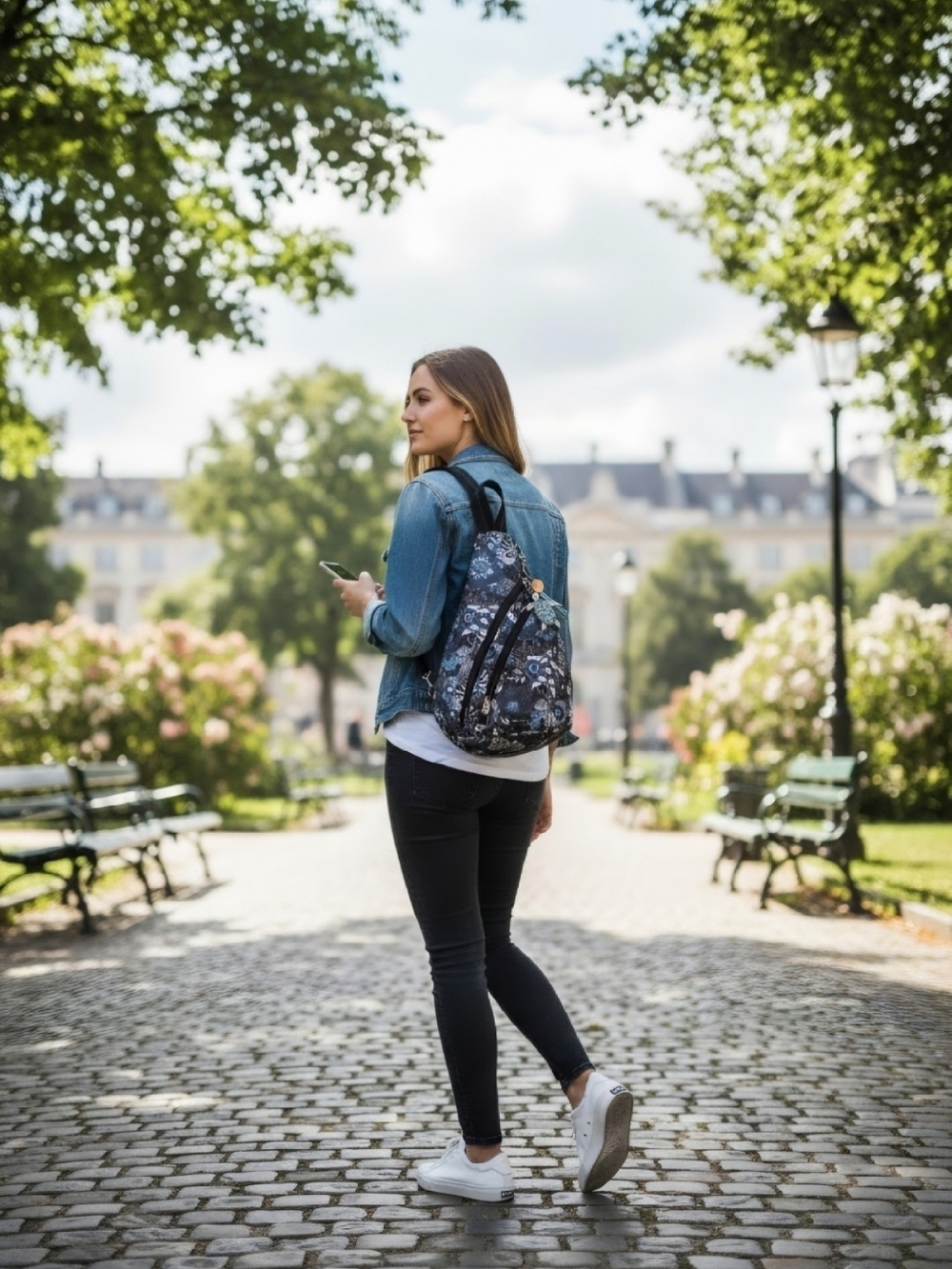 Sakroots Midnight Seascape Sling Backpack